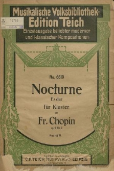 Nocturne Es-dur : für Klavier : Op. 9 No. 2