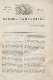 Gazeta Ogrodnicza. 1830, Ner. 5 (2 kwietnia)