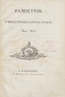 Pamiętnik Umieiętności, Sztuk i Nauk. 1825, nr 2 + spis rzeczy