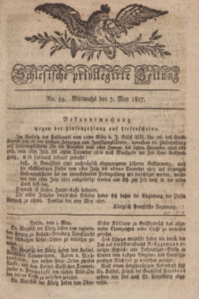 Schlesische privilegirte Zeitung. 1817, No. 54 (7 Mai) + dod.