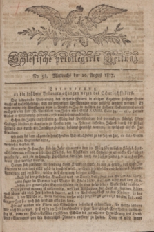 Schlesische privilegirte Zeitung. 1817, No. 98 (20 August) + dod.