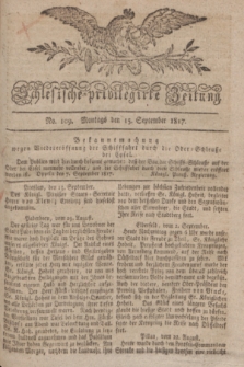 Schlesische privilegirte Zeitung. 1817, No. 109 (15 September) + dod.