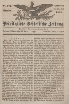 Privilegirte Schlesische Zeitung. 1836, No. 174 (28 Juli) + dod.