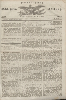 Privilegirte Schlesische Zeitung. 1844, № 21 (25 Januar) + dod.