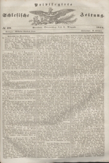 Privilegirte Schlesische Zeitung. 1844, № 178 (1 August) + dod.