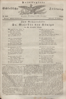 Privilegirte Schlesische Zeitung. 1844, № 242 (15 October) + dod.