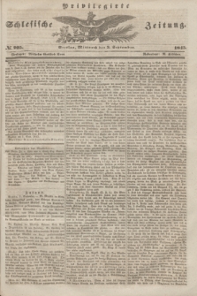 Privilegirte Schlesische Zeitung. 1845, № 205 (3 September) + dod.