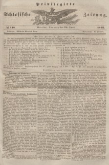 Privilegirte Schlesische Zeitung. 1846, № 148 (28 Juni) + dod.