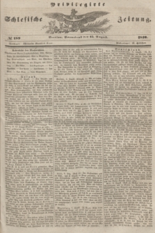 Privilegirte Schlesische Zeitung. 1846, № 189 (15 August) + dod.