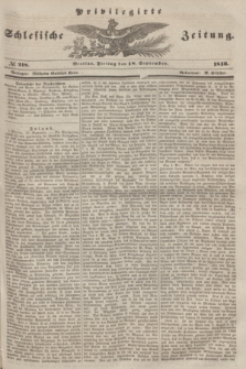Privilegirte Schlesische Zeitung. 1846, № 218 (18 September) + dod.
