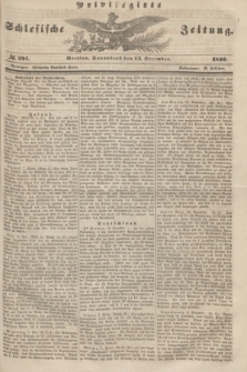Privilegirte Schlesische Zeitung. 1846, № 291 (12 December) + dod.