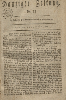 Danziger Zeitung. 1817, No. 33 (27 Februar)