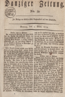Danziger Zeitung. 1819, No. 34 (1 März)