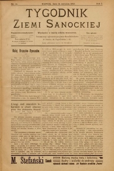 Tygodnik Ziemi Sanockiej. 1910, nr 16