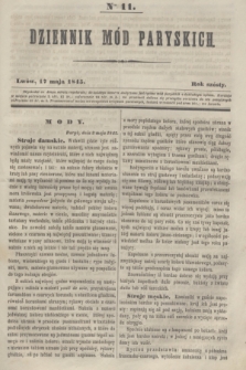 Dziennik Mód Paryskich. R.6, Nro 11 (17 maja 1845)
