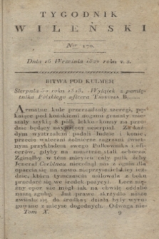 Tygodnik Wileński. T.10, Ner 170 (15 września 1820)