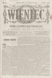 Wieniec : pismo czasowe illustrowane. R.1, T.2, № 101 (17 grudnia 1872)