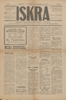 Iskra : dziennik polityczny, społeczny i literacki. R.5, № 262 (5 października 1914)