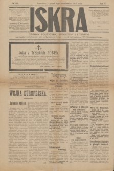 Iskra : dziennik polityczny, społeczny i literacki. R.5, № 266 (9 października 1914)