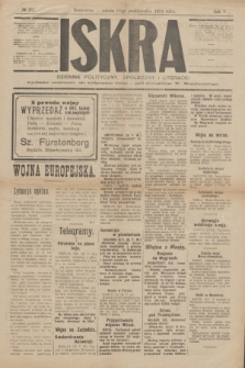 Iskra : dziennik polityczny, społeczny i literacki. R.5, № 267 (10 października 1914)