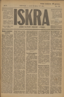 Iskra : dziennik polityczny, społeczny i literacki. R.8, № 73 (30 marca 1917)