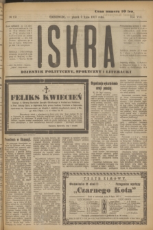 Iskra : dziennik polityczny, społeczny i literacki. R.8, № 151 (6 lipca 1917)