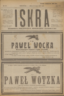 Iskra : dziennik polityczny, społeczny i literacki. R.8, № 170 (28 lipca 1917)
