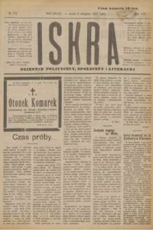 Iskra : dziennik polityczny, społeczny i literacki. R.8, № 179 (8 sierpnia 1917)