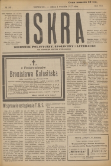 Iskra : dziennik polityczny, społeczny i literacki. R.8, № 199 (1 września 1917)