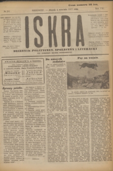 Iskra : dziennik polityczny, społeczny i literacki. R.8, № 201 (4 września 1917)