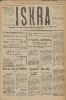 Iskra : dziennik polityczny, społeczny i literacki. R.8, № 217 (23 września 1917)