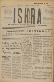 Iskra : dziennik polityczny, społeczny i literacki. R.8, № 222 (29 września 1917)