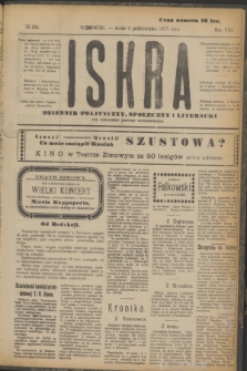 Iskra : dziennik polityczny, społeczny i literacki. R.8, № 224 (3 października 1917)