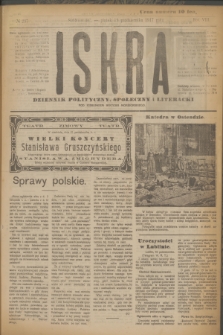 Iskra : dziennik polityczny, społeczny i literacki. R.8, № 237 (19 października 1917)