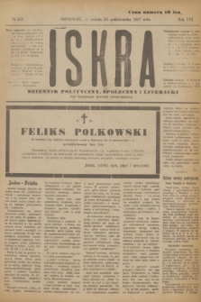 Iskra : dziennik polityczny, społeczny i literacki. R.8, № 238 (20 pażdziernika 1917)