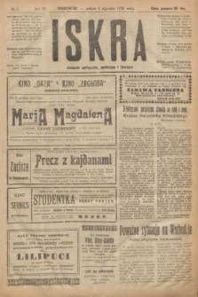 Iskra : dziennik polityczny, społeczny i literacki. R.11, № 3 (3 stycznia 1920)