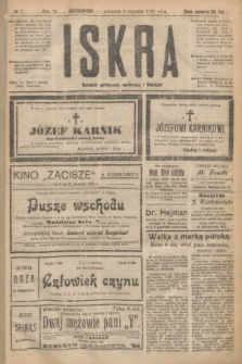 Iskra : dziennik polityczny, społeczny i literacki. R.11, № 7 (8 stycznia 1920)