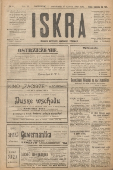 Iskra : dziennik polityczny, społeczny i literacki. R.11, № 11 (12 stycznia 1920)