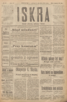 Iskra : dziennik polityczny, społeczny i literacki. R.11, № 28 (31 stycznia 1920)