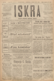 Iskra : dziennik polityczny, społeczny i literacki. R.11, № 29 (1 lutego 1920)