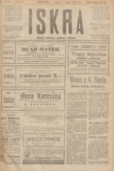 Iskra : dziennik polityczny, społeczny i literacki. R.11, № 39 (14 lutego 1920)