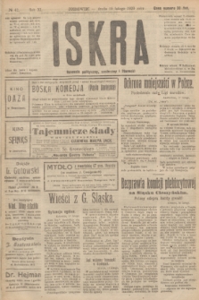 Iskra : dziennik polityczny, społeczny i literacki. R.11, № 42 (18 lutego 1920)