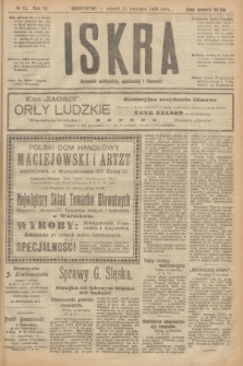 Iskra : dziennik polityczny, społeczny i literacki. R.11, № 92 (20 kwietnia 1920)