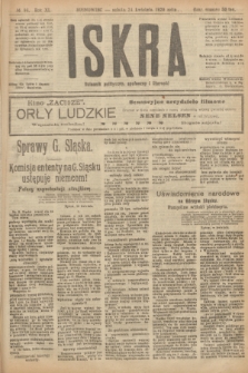 Iskra : dziennik polityczny, społeczny i literacki. R.11, № 96 (24 kwietnia 1920)
