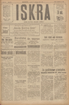 Iskra : dziennik polityczny, społeczny i literacki. R.11, № 275 (27 sierpnia 1920)