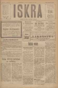 Iskra : dziennik polityczny, społeczny i literacki. R.11, № 278 (31 sierpnia 1920)