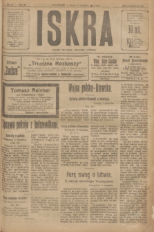 Iskra : dziennik polityczny, społeczny i literacki. R.11, № 287 (11 września 1920)