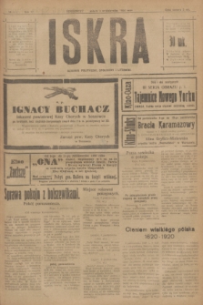 Iskra : dziennik polityczny, społeczny i literacki. R.11, № 311 (9 października 1920)