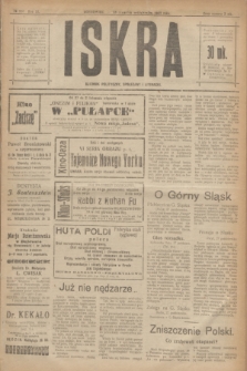 Iskra : dziennik polityczny, społeczny i literacki. R.11, № 326 (28 października 1920)
