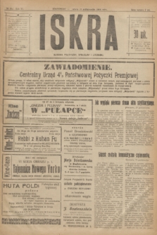 Iskra : dziennik polityczny, społeczny i literacki. R.11, № 328 (30 października 1920)